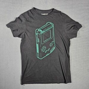 Nintendo T-Shirt Mens M Black Game Boy Graphic Tee Retro Gaming 100% Cotton